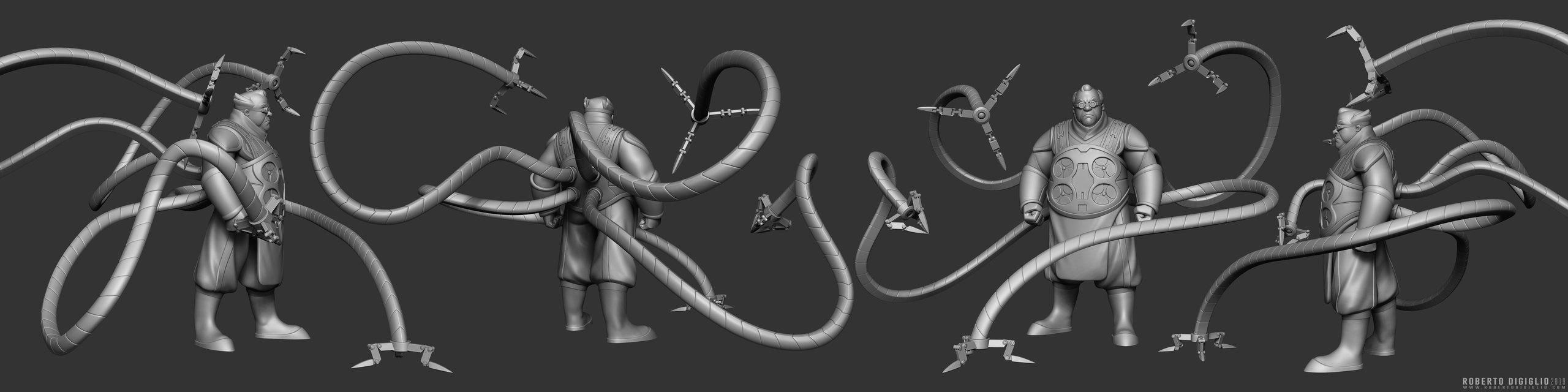 Doctor Octopus — Fan Art — Views: Doctor Octopus reimagined in a Disney Infinity style, character design by Roberto Digiglio