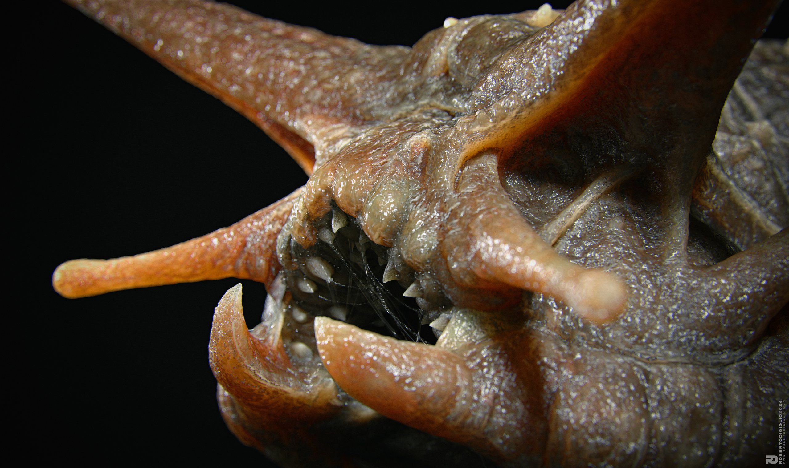 Limax Magnodentis — image 2: a carnivorous dog-sized slug with an armored mantle, creature design by Roberto Digiglio