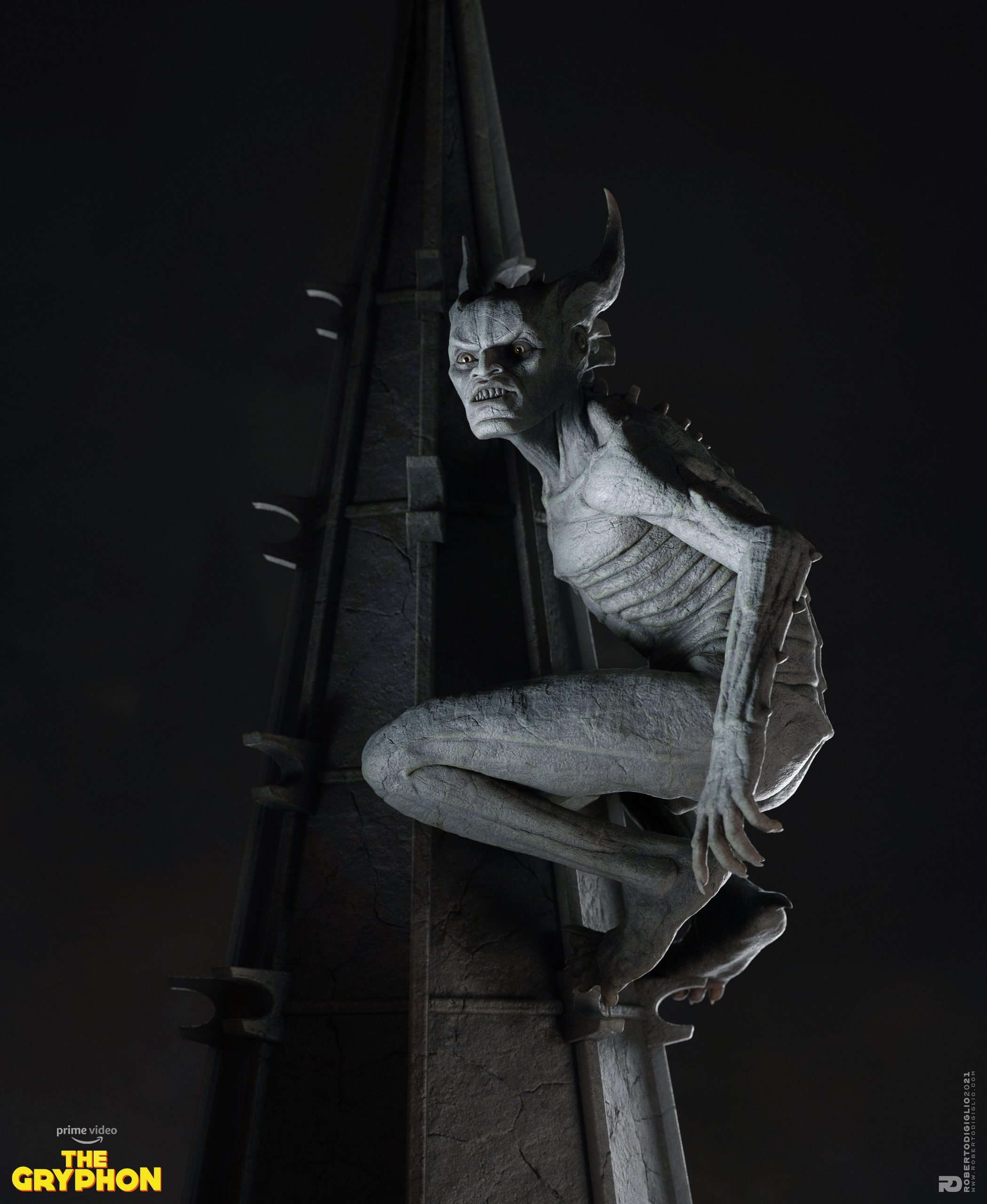The Gryphon — The Horned Ones — Early generic design for the horned ones: a horned character designed for The Gryphon on Amazon Prime Video, character design by Roberto Digiglio