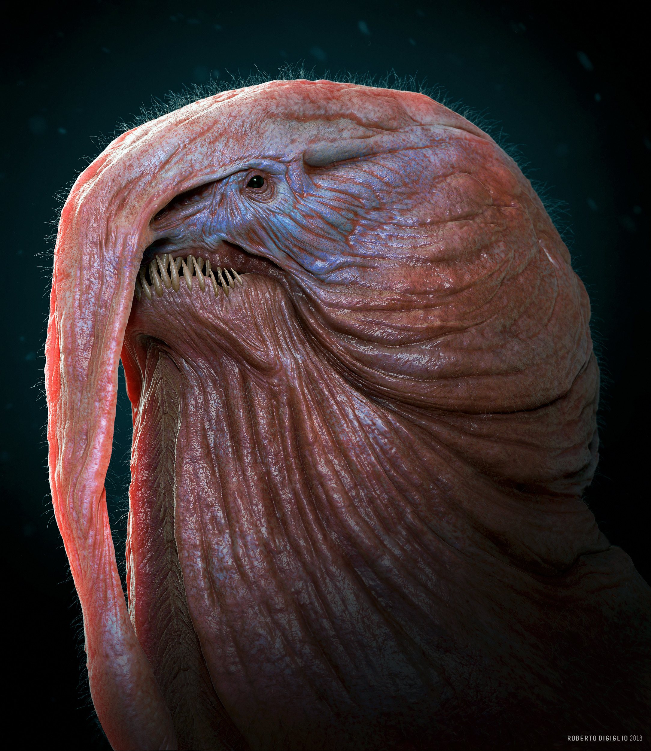 Turkey Dragon — a turkey-like dragon, creature design by Roberto Digiglio